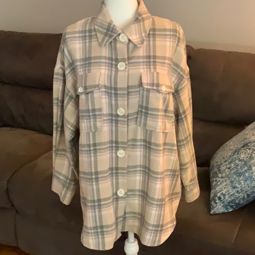NWOT Twenty Ten Plaid Shacket Jacket